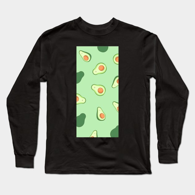 Avocado Long Sleeve T-Shirt by artforrart